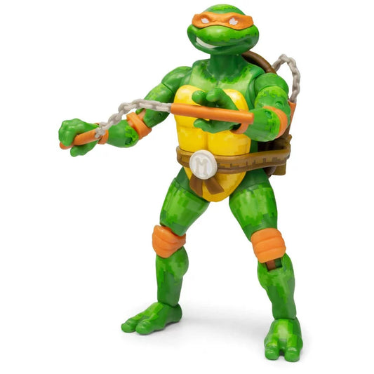 The Loyal Subjects Teenage Mutant Ninja Turtles Mikey Arcade Game BST AXN 5-in Action Figure GameStop Exclusive