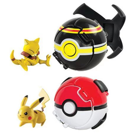 Pokémon Ultimate Throw 'N' Pop Poke Ball Battle Set [Pikachu & Abra] 2-Pk