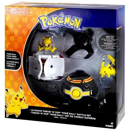 Pokémon Ultimate Throw 'N' Pop Poke Ball Battle Set [Pikachu & Abra] 2-Pk