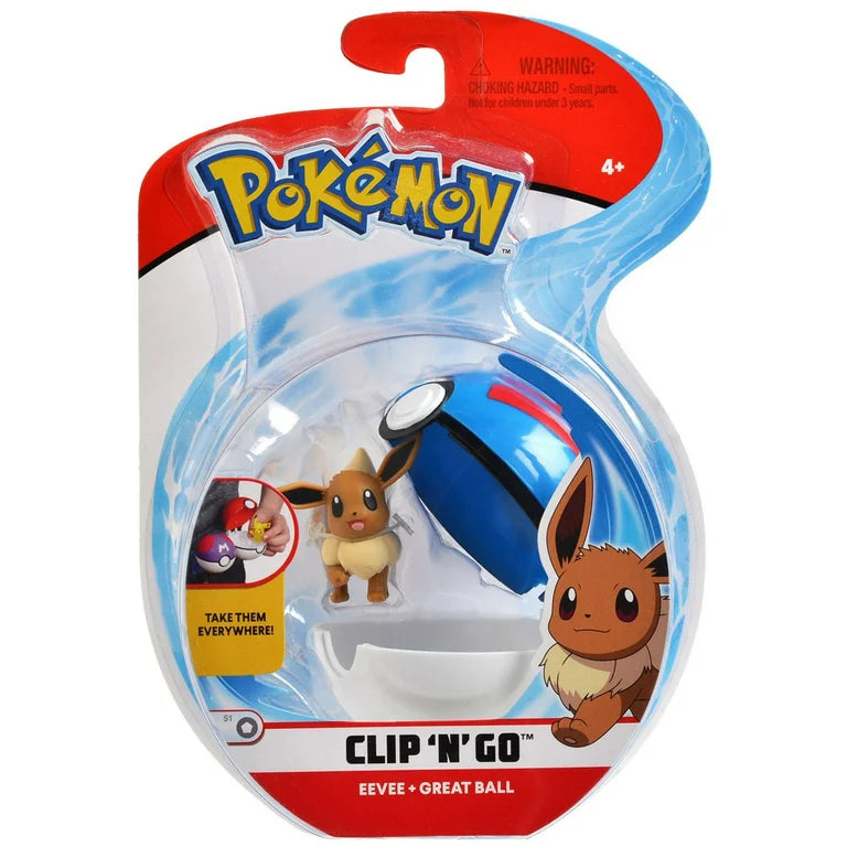 Pokémon Clip “N” Go EeveE + Poké Ball