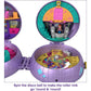 Polly Pocket Double Play Skating Compact, 2-in-1 Playset with 2 Micro Dolls & 16 Accessories