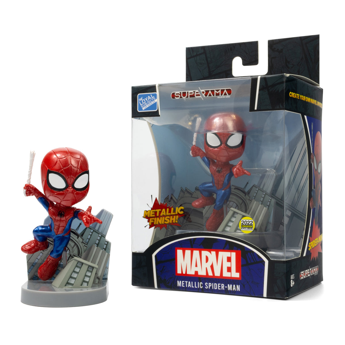 The Loyal Subjects Marvel Superama Spider-Man Swappable Background Mix & Match