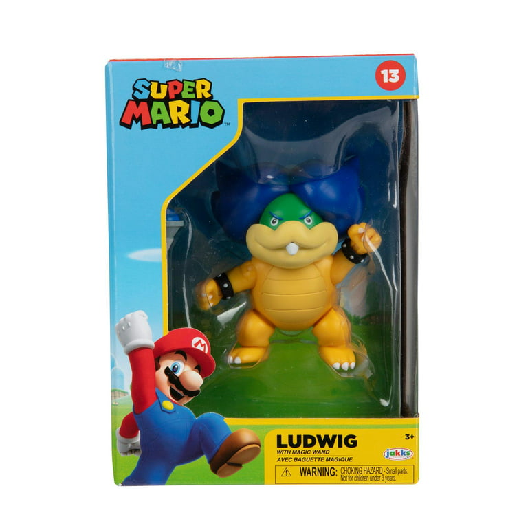 Super Mario Ludwig Von Koopa Articulated 4” Figure with Magic Wand