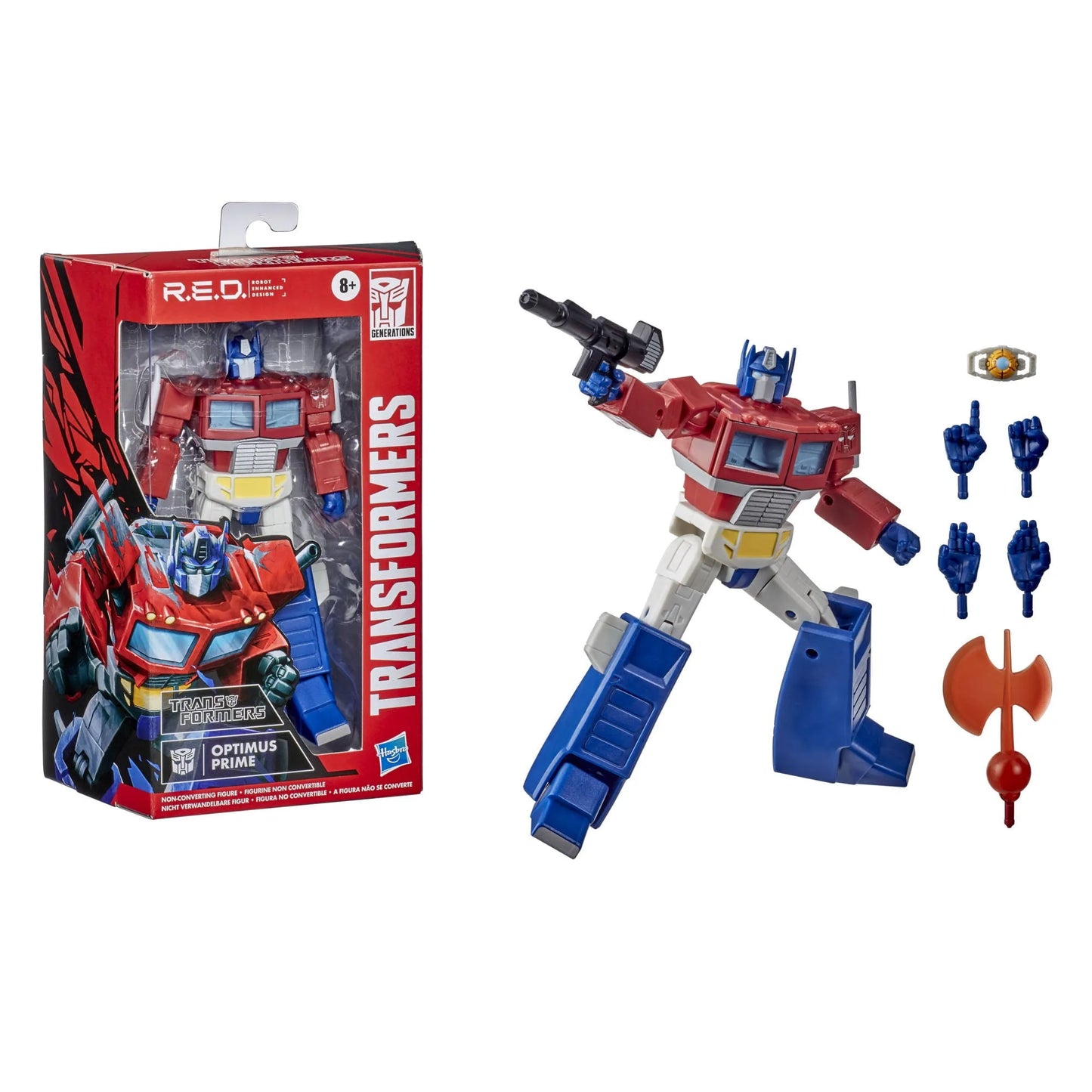 Transformers R.E.D. Vintage G1 Optimus Prime Action Figure