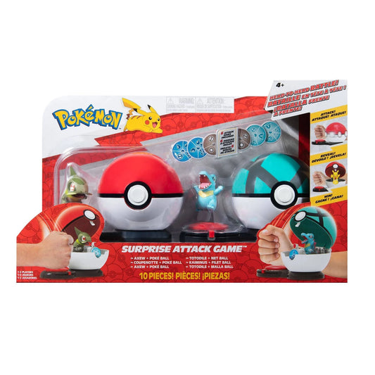 Pokémon Axew with Poke Ball vs Totodile with Net Ball Surprise Attack Game