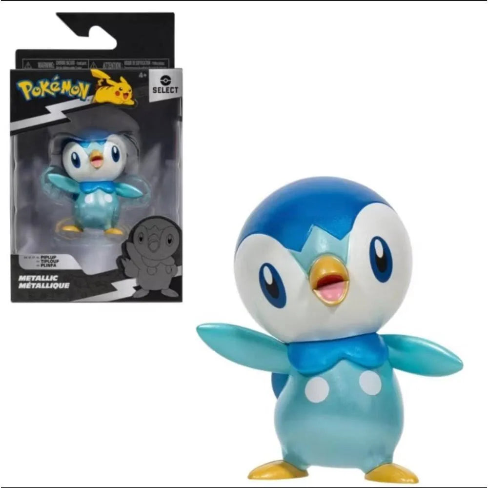 Pokémon Select Metallic Piplup 3-in Battle Figure