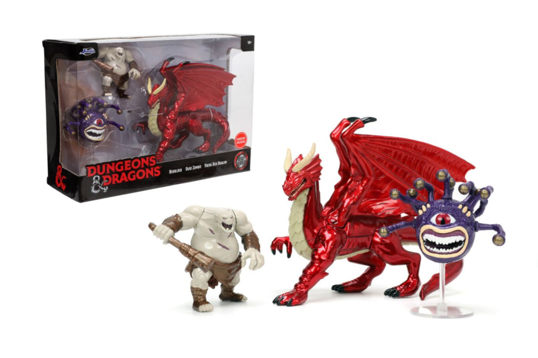 Jada Toys Dungeons & Dragons Collectible Deluxe Metal Figure 3-Pack from Die-Cast