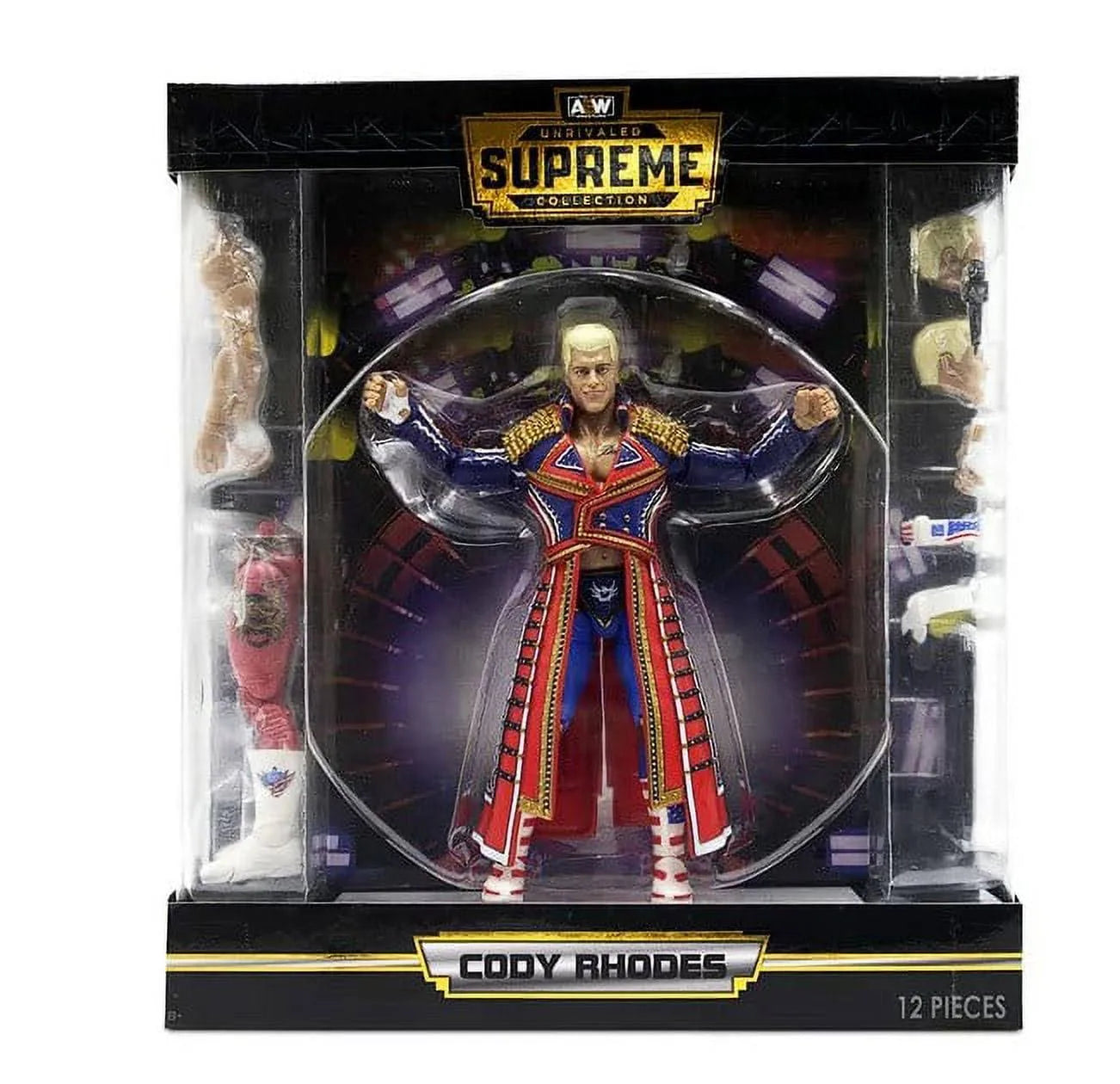 All Elite Wrestling AEW CODY RHODES UNRIVALED SUPREME- 6-Inch Cody Rhodes Figure with Accessories