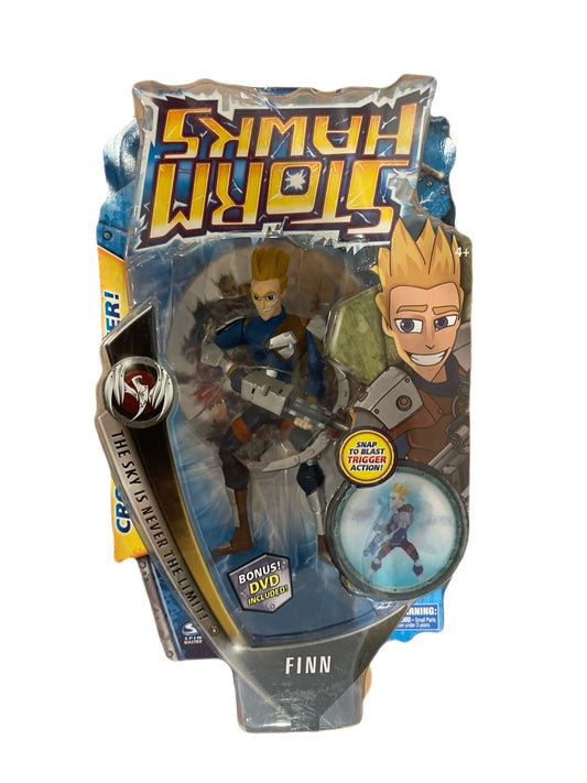 Spin Master Storm Hawks Finn Crossbow Action Figure With DVD