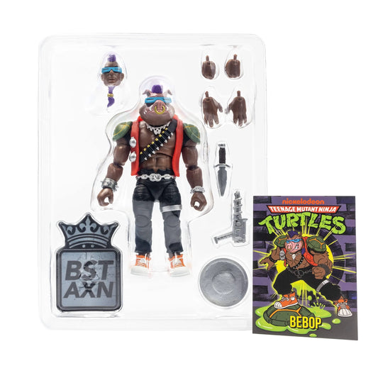 BST AXN Teenage Mutant Ninja Turtles Bebop 80's 5" Action Figure with Accessories