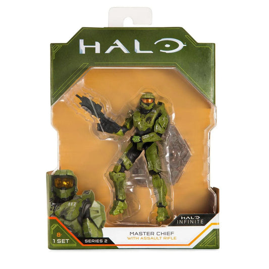 Halo Infinite Master Chief with Assault Rifle Action Figure