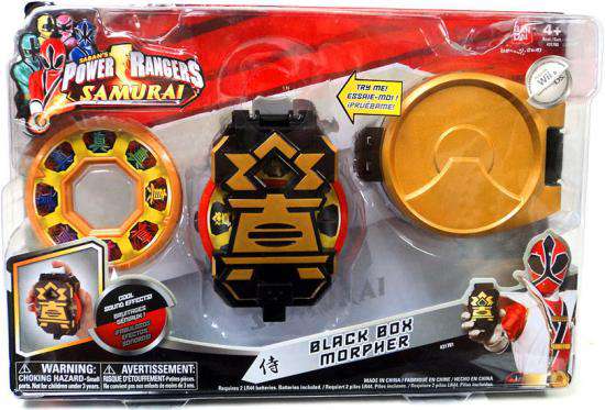 Bandai Power Rangers Samurai Ranger Gear Black Box Morpher Roleplay Toy