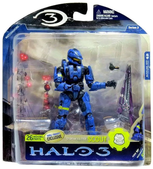 Halo 3 Series 3 Walmart Exclusive Spartan Soldier Scout Action Figure