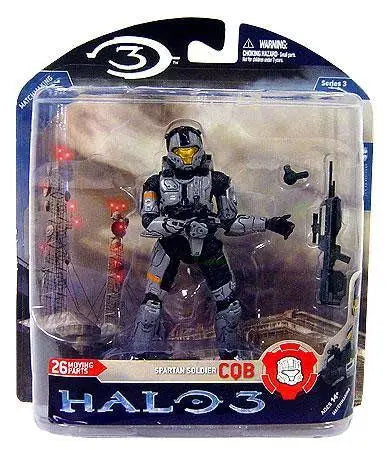 Halo 3 Series 3 Spartan Soldier CQB SilverAction Figure