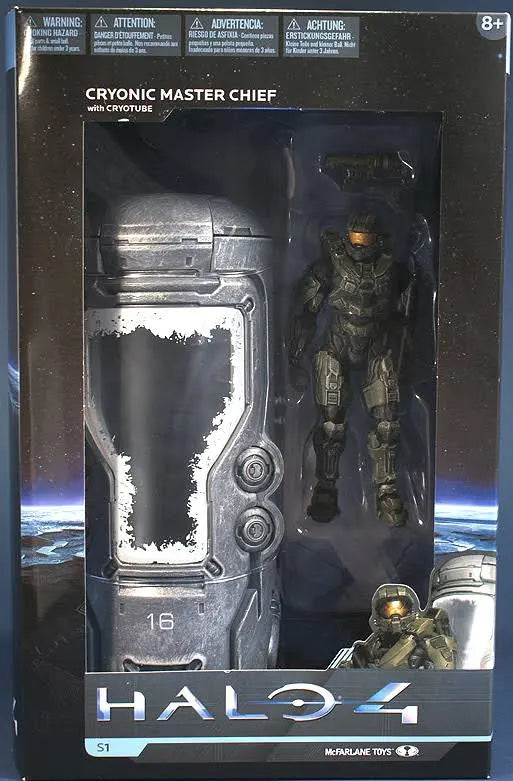 HALO 4 UNSC CRYOTUBE WITH MASTER CHIEF FIGURE - MCFARLANE TOYS