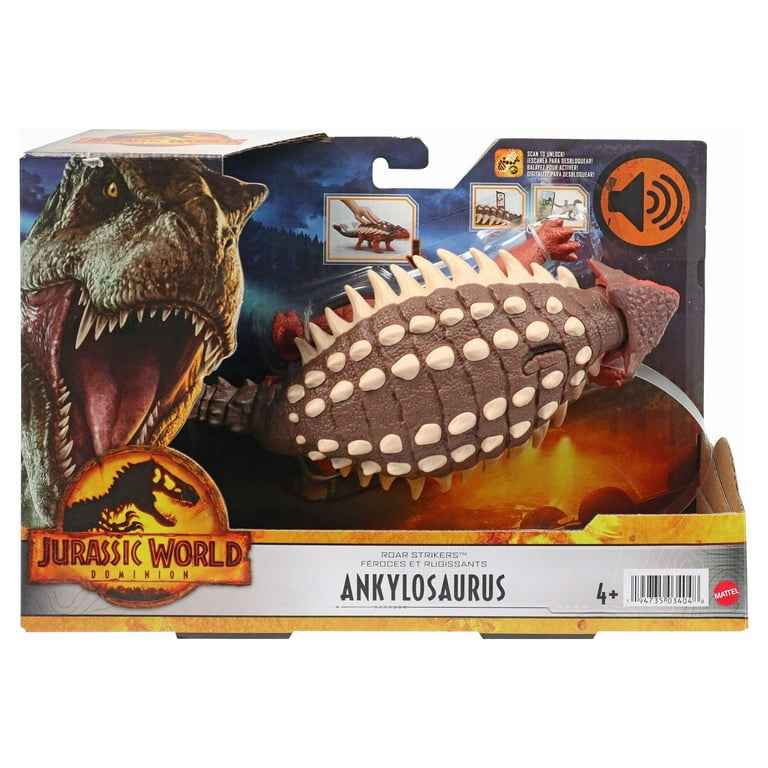 Jurassic World Roar Strikers Ankylosaurus Action Figure