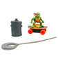 Funrise TMNT Playset Classic Skateboarder w/ Michelangelo Launcher