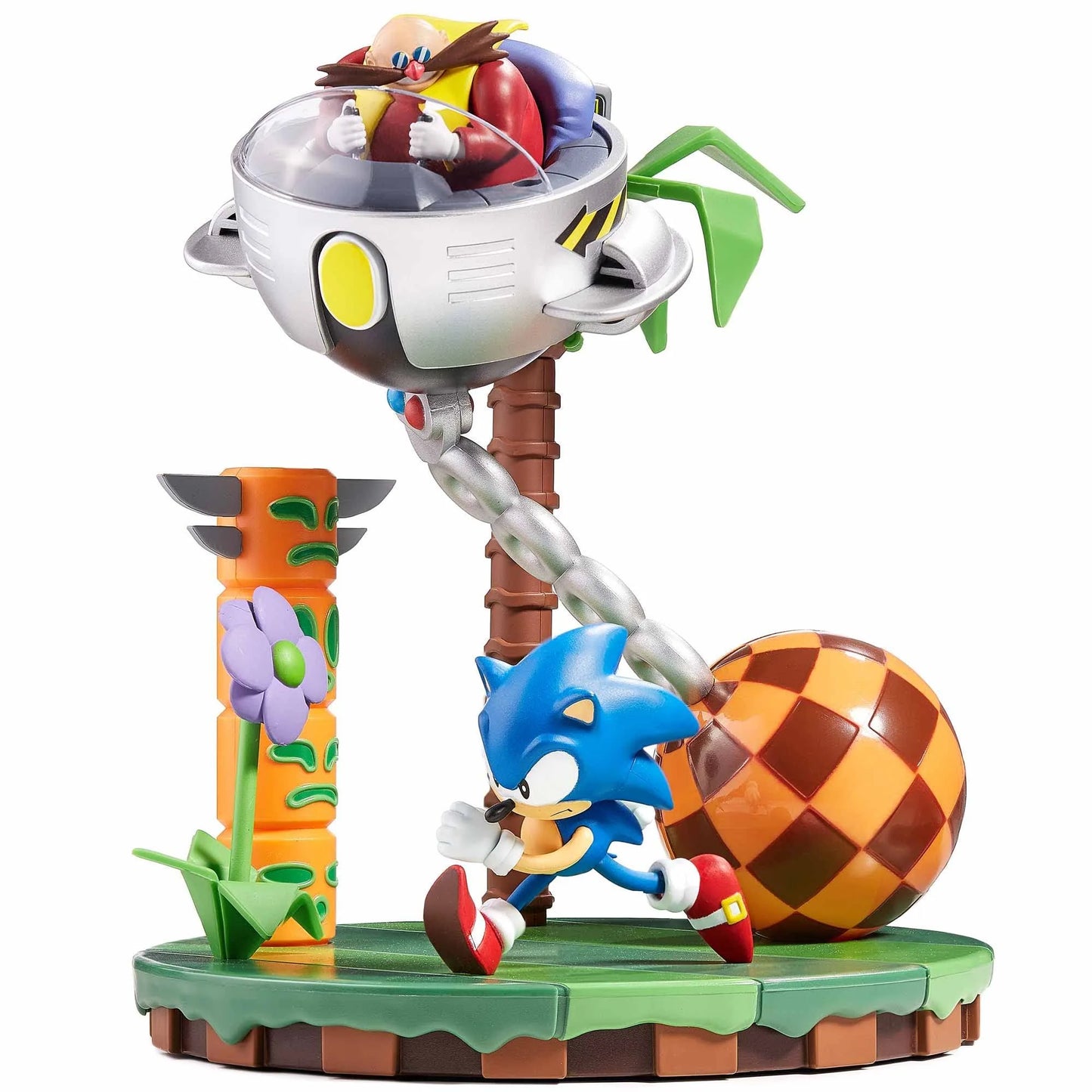 SEGA Sonic The Hedgehog Sonic & Dr Eggman 30th Anniversary 23cm 9'' Statue - Action Figure