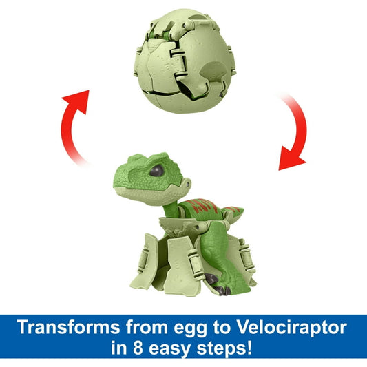 Jurassic World Egg to Velociraptor Dinosaur Transforming Hidden Hatchers