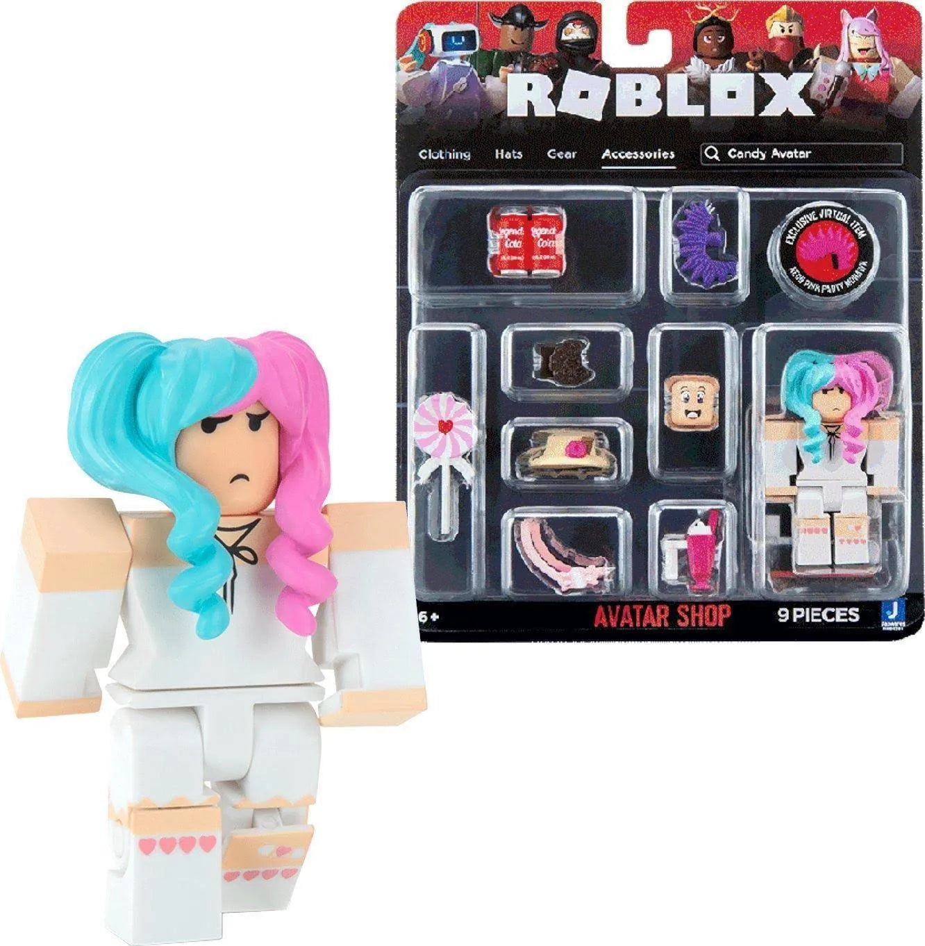 Roblox Avatar Shop Candy Avatar Action Figure with accessories