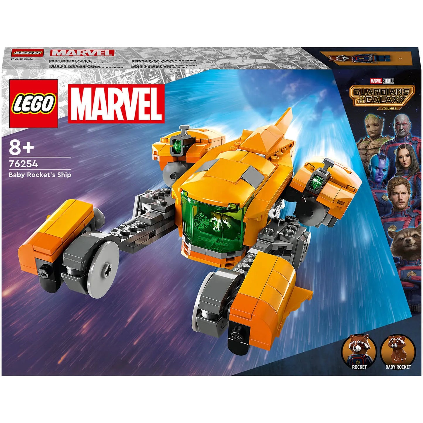 LEGO Marvel Baby Rocket’s Ship Buildable Spaceship Guardians of the Galaxy 76254