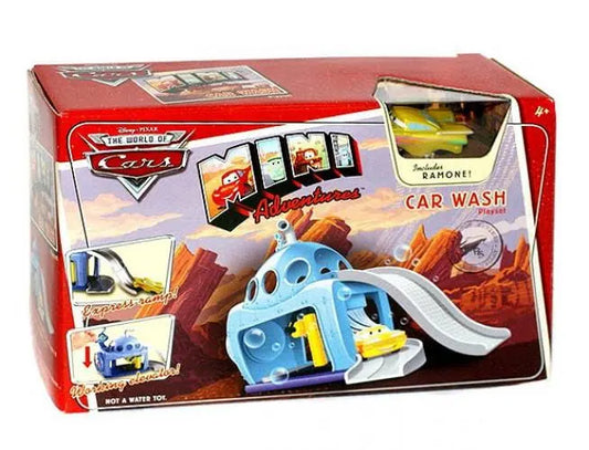 Disney Cars Mini Adventures Submarine Car Wash Pocket Playset Includes Ramone