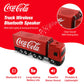 Coca-Cola Truck Shaped Bluetooth Speaker with FM Radio Mode, LED Display