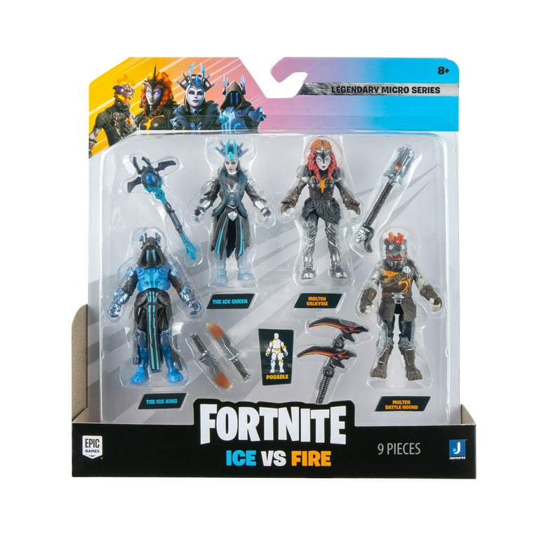 Fortnite Micro Squad Four 2.5” Articulated Figures with Harvesting Tools