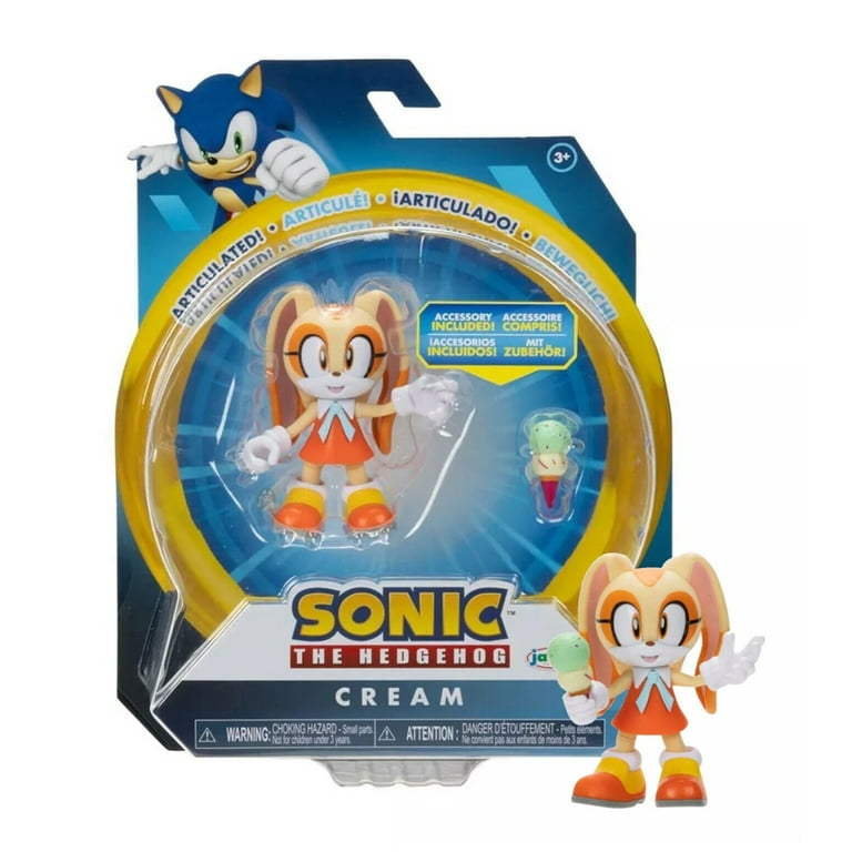 Sonic The Hedgehog Cream 4” Figure with Ice Cream Cone