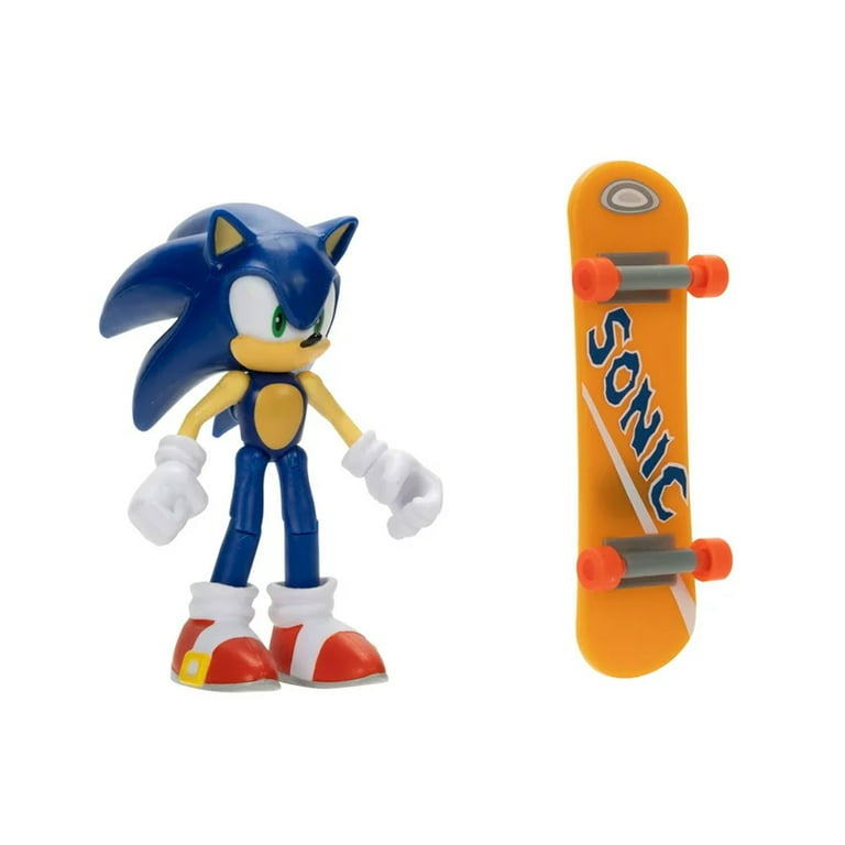 Sonic The Hedgehog 4" Articulated Action Figure Collection Sonic with Orange Skateboard