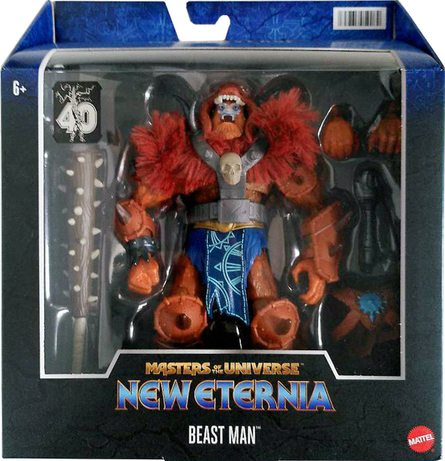 Masters of the Universe Masterverse 40th Anniversary Deluxe 8.5” Beast Man Action Figures & Accessories,