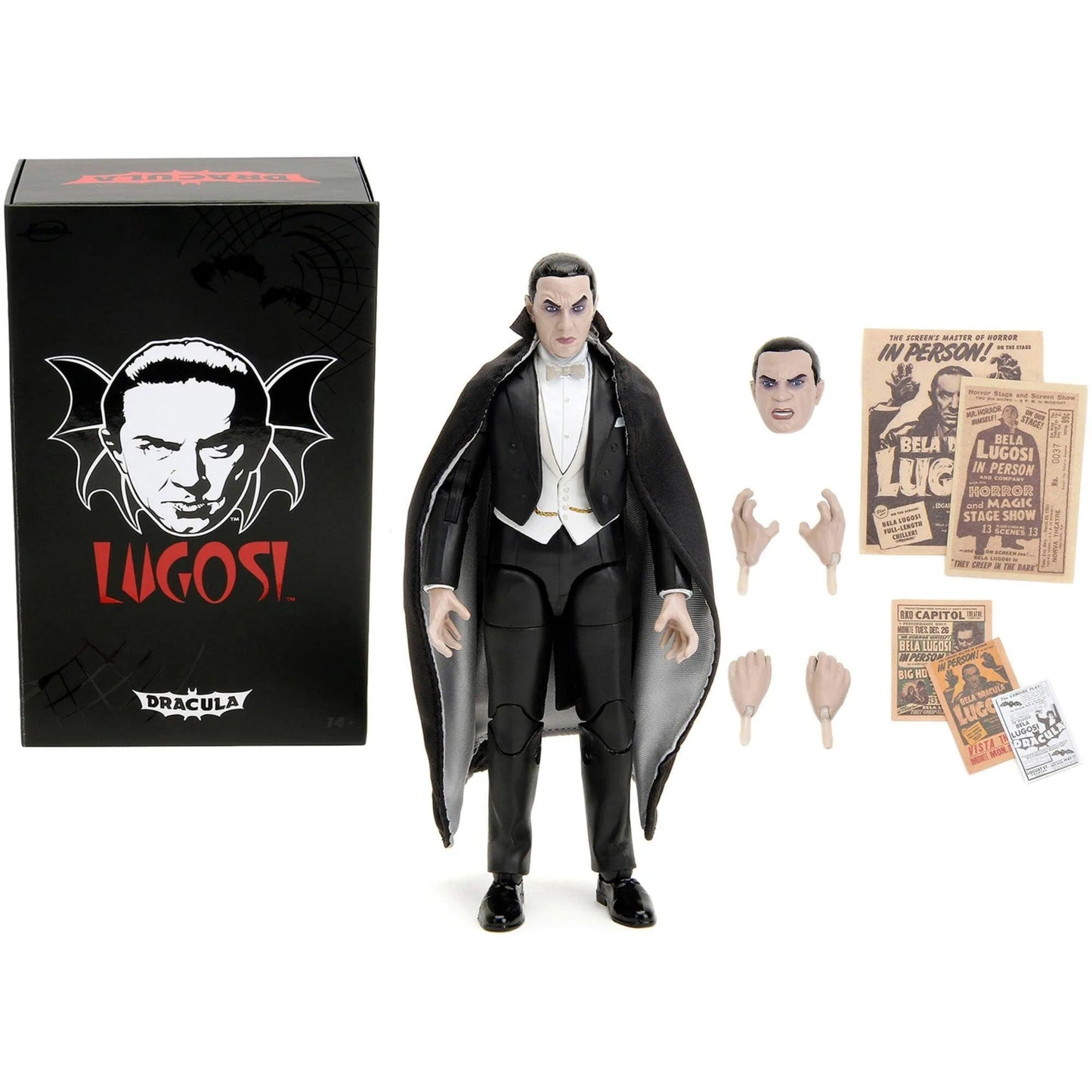 Jada Bela Lugosi Dracula 6" Moveable Figure with Accessories