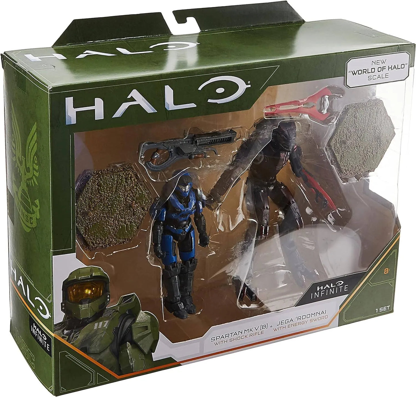 Halo Infinite Spartan MK V & Jega  Rdomnai Action Figure 2-Pack