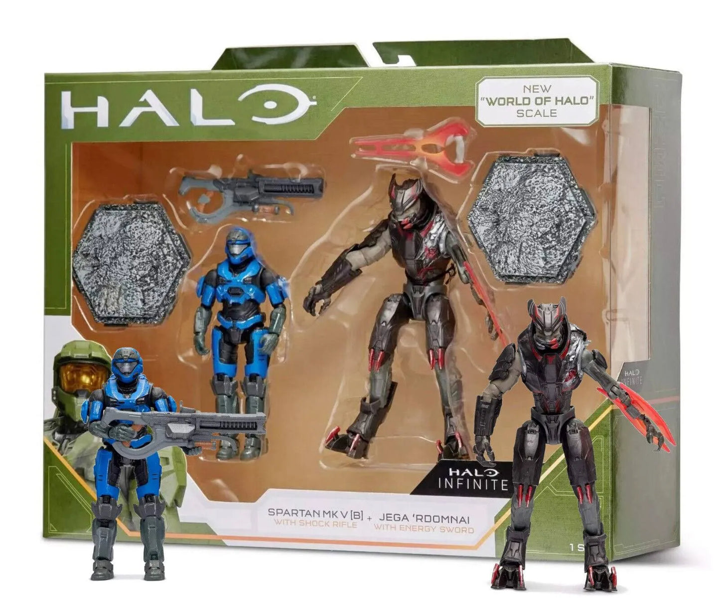 Halo Infinite Spartan MK V & Jega  Rdomnai Action Figure 2-Pack