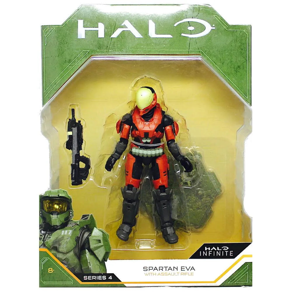 Halo Infinite Series 4 Spartan Eva w/ Assault Rifle Action Figure