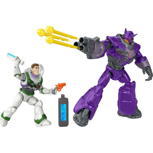 Disney and Pixar Lightyear Crystal Grade Buzz Lightyear Vs. Zurg Clash 2-Pack, Action figure w/ accessories