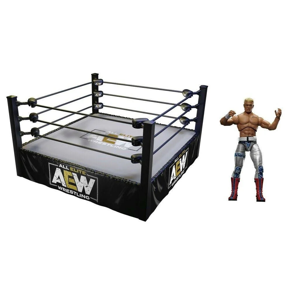 All Elite Wrestling Unrivaled Collection Authentic Action Ring, with Flexible Tension Ring Ropes