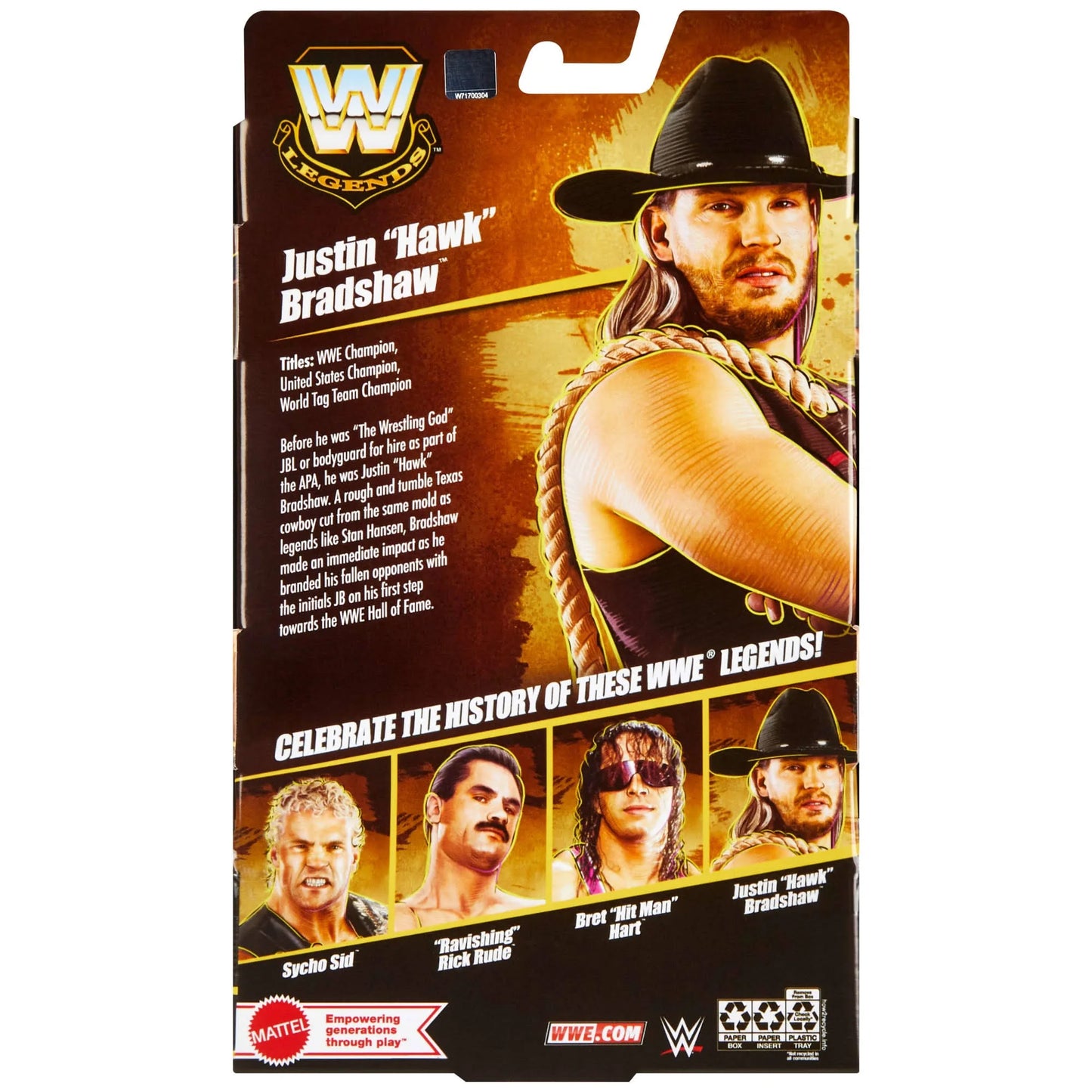 WWE Wrestling Legends Series 25 Justin Hawk Bradshaw Action Figure