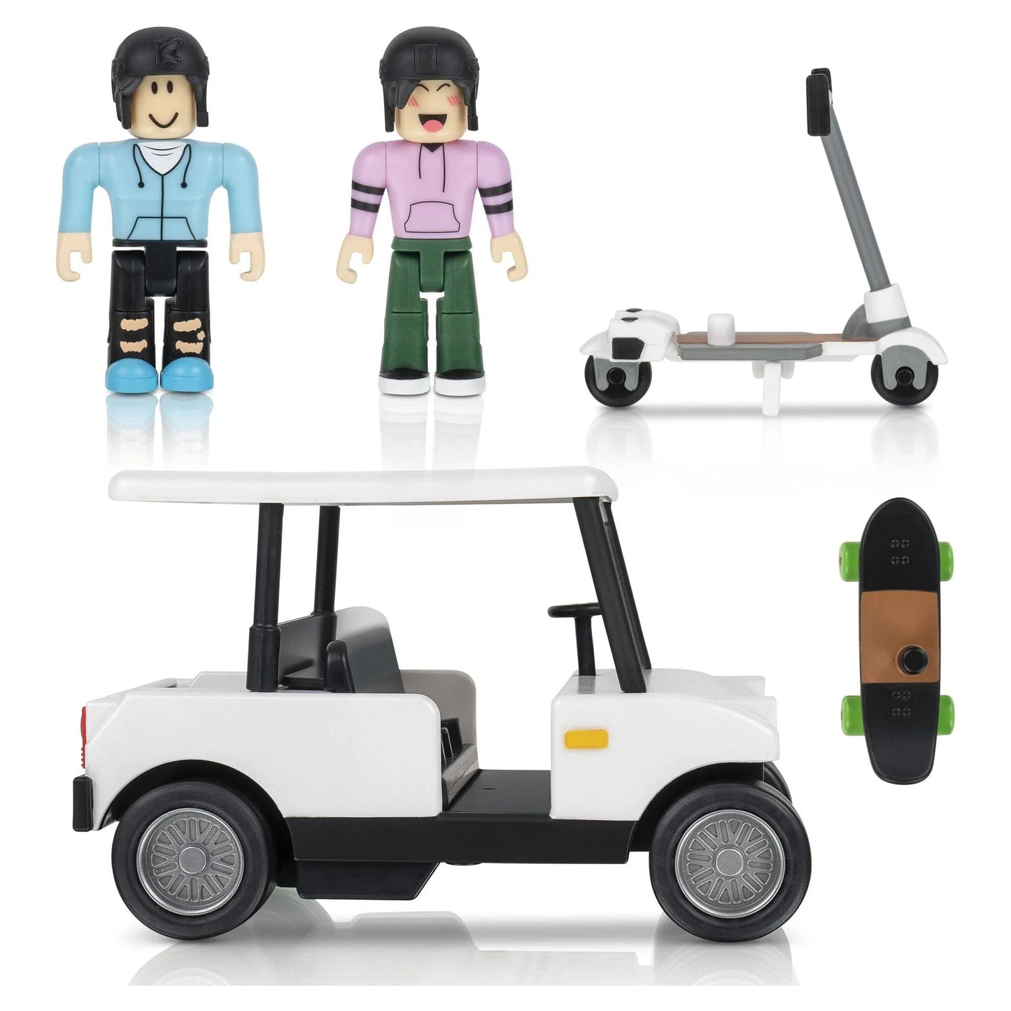 Roblox Celebrity Collection Brookhaven: Golf Cart Deluxe Vehicle with Exclusive Virtual Item