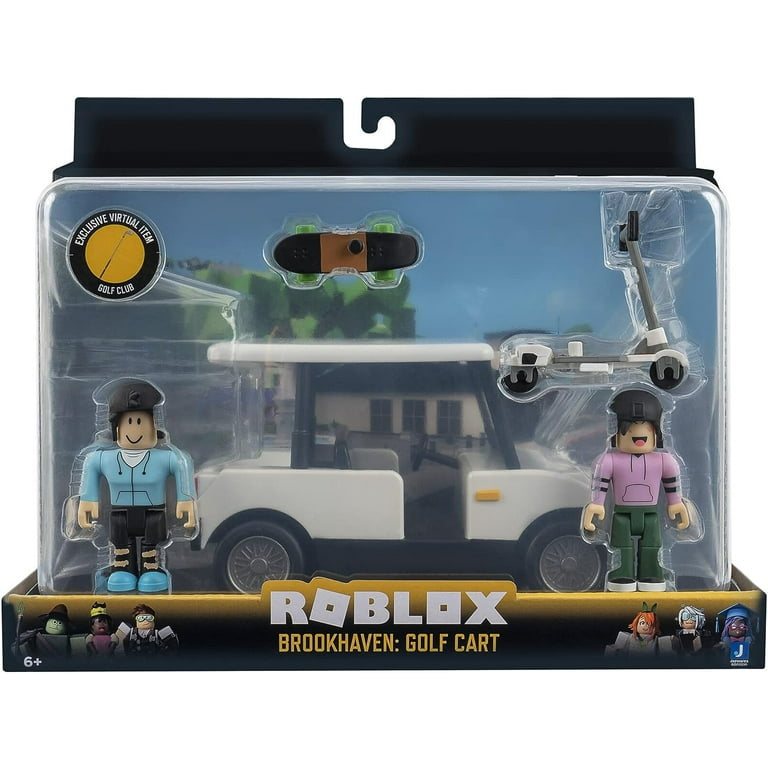 Roblox Celebrity Collection Brookhaven: Golf Cart Deluxe Vehicle with Exclusive Virtual Item