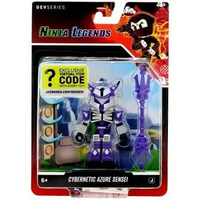 Roblox Ninja Legends Cybernetic Azure Sensei Action Figure with Exclusive Code