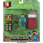 Minecraft Series 1 Survival Kit Pack with 3” Leather Steve Figure