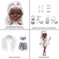 Rainbow Vision Rainbow High Rainbow Divas- Ayesha Sterling (Silver) Fashion Doll. 2 Designer Outfits to Mix & Match w/ Vanity Playset