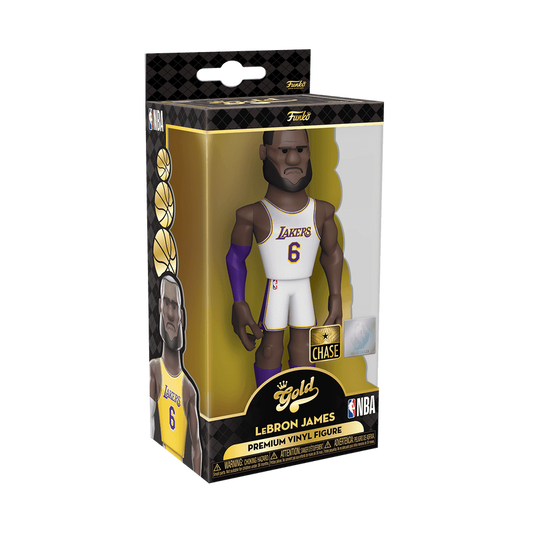 NBA Funko Gold Lakers LeBron James 5-Inch Premium Vinyl Figure “Chase”