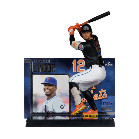 McFarlane Platinum Edition MLB SportsPicks New York Mets Francisco Lindor 7-Inch Posed Figure, (Damaged Package)