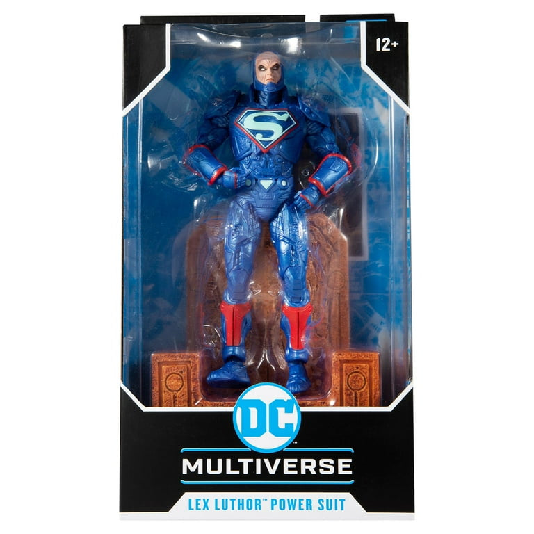 McFarlane Toys DC Multiverse Lex Luthor in Power Suit Blue Suit with Throne Action Figure