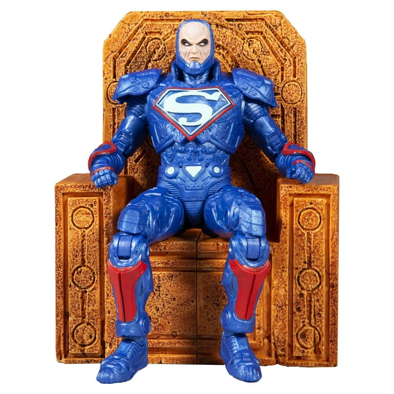 McFarlane Toys DC Multiverse Lex Luthor in Power Suit Blue Suit with Throne Action Figure