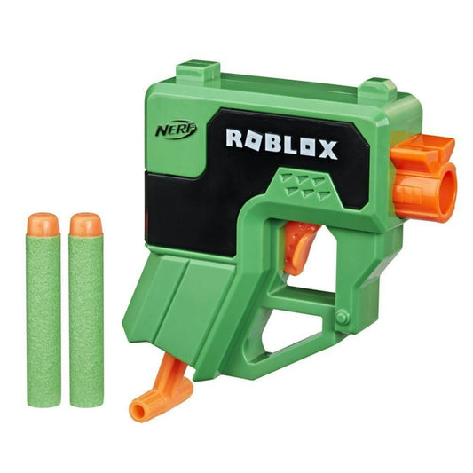 Nerf Roblox Mad City Plasma Ray Dart Blaster, Priming Handle, 2 Elite Darts, Code To Unlock In-Game Virtual Item