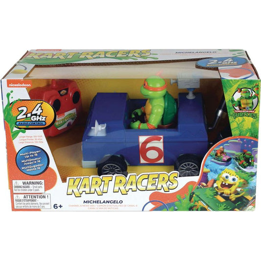 Teenage Mutant Ninja Turtles Nickelodeon Kart Racers 3: Slime Speedway Michelangelo R/C Car (2.4GHz,) Channel 6