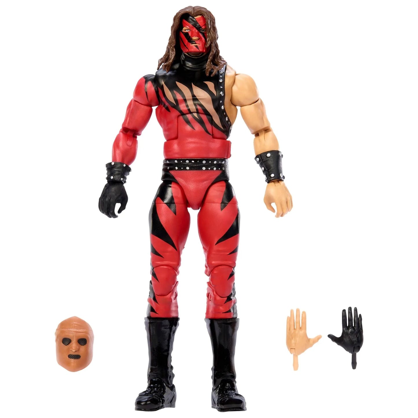 WWE Monday Night War Elite Collection Kane Action Figure with  Build-a-Golga Figure, & Accessories